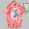 Berserk Uniex Anime Tシャツファッション半袖カジュアルネクタイ染料Y0809