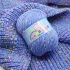 1PC High Quality Baby Cotton Cashmere Yarn For Hand Knitting Crochet Worsted Wool Thread Colorful Eco-dyed Needlework Y211129