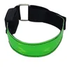 Sporthandskar 4st justerbar utomhus jogging nattkörning LED armband elastisk cykelarmband reflekterande remsor lyser hög sikt