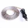 DC 5V USB 2835 LED RGB Strip lamp 3528 RGBs Book light Bulb TV Background Decor Lighting Ribbon desk decoration tape Strings 5M D3.0