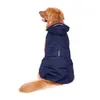 Vestuário para cães 4xl-6xl reflexivo roupas para animais de estimação capa de chuva capa de chuva com trela buraco para cães médios grandes 3076