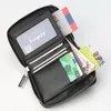 Portfele 2021 LY Mens pu skórzana portfel zamek błyskawiczny wokół torebki bifold multi-card uchwyt k-