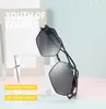 Lunettes de soleil de luxe à double faisceau pour hommes et femmes, carrées européennes et américaines, série Punk, lunettes de soleil UV400 de haute qualité avec boîte