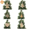 6 pezzi carino natalizio snowflakesdeertree pendenti in legno ornamenti decorazioni per feste ornament regalo regalo y201020
