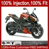 قالب حقن الجسم ل Kawasaki Ninja Z 1000 ص Z1000 2012 2012 2013 سنوات هيكل السيارة 15NO.73 Z-1000 Z1000R 2010-2013 Z-1000R 10 11 12 13 OEM Fairing Kit Dark Orange