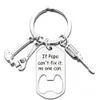 20 stks Rvs Sleutelhanger Bar Gereedschap Mini Botter Opener Dad Grootpa Daddy Hanger Party Gunst Creatieve Hamer Schroevendraaier Moersleutel Tool Sleutelhanger Auto Decoratie