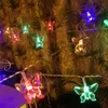 Strings Led Butterfly Fairy Kerstlampen String Batterij Operated binnen voor slaapkamerjaren Garland Party Decoratie