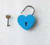 Heart Shaped Concentric Lock Metal Mulitcolor Key Padlock Gym Toolkit Package Door Locks Building Supplies SN3718