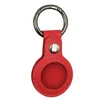 Färgrikt läder Keychain Party Favor Anti-Lost Airtag Protector Bag All-Inclusive Key Chain Locator Individuellt Förpackad Små Gift # 779