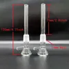 14mm Male Glass Bowl With Downstem Pipes Length 120mm 4.7Inch Clear Adapter Tube For Bong Dab Rigs Smoking