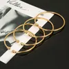 Bracelet 4 pcs/Lot plaqué or éthiopien dubaï mariée africaine bracelets ouverts femmes filles afrique ethnique mariée bijoux de mariage