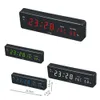 Lanlan Elektroniczny LED Cyfrowy Ścienny Budzik Z Wyświetlacz Wilgotności Temperatura Strona główna Desk Clocks EU Plug Snooze Funkcja 210804