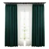 LISM Modern Blackout Curtain For Living Room Bedroom Curtain Luxury Curtain Solid Color Window Treatment Home Decoration 210712