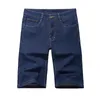 Homens Shorts Denim Cintura Alta Cintura Calças de Jeans Solta Masculino Mens Homme grande grande Plus Size 48 50 52 54 56 Bermuda 210806