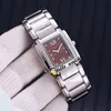 Montres de créateurs TWENTY ~ 4 4910/11R-010 Marque Cadran Marron Suisse Quartz Montre Femme Lunette Diamant Or Rose Bracelet Acier Remise Lday