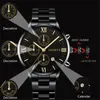 Zegarki na rękę GENEWA moda luksusowy zegarek mężczyźni ze stali nierdzewnej męskie zegarki kalendarz męski czarny zegar Relojes Hombre 2021
