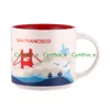 14oz kapacitet keramiska Starbucks City Mug American Cities Coffee Mugs Cup med originalbox New York CityS