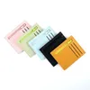 Slim Card Package Blocking Leather Wallet Candy Color Coin Purse Money Case Men Women Bag Zip Credit Cards Storage Short Wallets