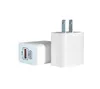 PD Travel Chargers Dual USB Typ C USB-C Ładowarka Mini Szybki ładowanie 12W 2.4A Szybki ładowanie Adapter na Smartphone Samsung Huawei