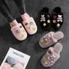 fashion Cute applique Winter Women Home Slippers For Indoor Soft Plush Bottom Slipper Cotton Warm Shoes pantofole donna s963 210625