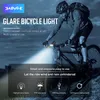 Bisiklet Işıkları Bisiklet Ön Lamba Su Geçirmez Sürme Işık LED USB Şarj Akıllı Otomatik Başlat Durdur IPX6 Bisiklet