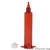 Air Distribution 10cc UV Amber Adhesive Syringe Vat Mouw Piston Eind Caps Top Hoeden