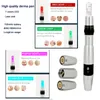 7 kleuren LED -licht Fototherapie Derma Dermapen elektrische micronedle voor anti acne litteken striae drpen oplader in hoge snelle behandeling skinpen