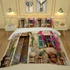 Fotoğraf kapak seti yastık kılıfı çarşaf sac yorgan ülke sahne yatak seti 3d yatak takımları 4 adet yatak setleri