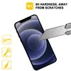 Anti Spy Screen Protector Full täckning Bubble 9H Hårdhet Integritet Hemdrat Glas för iPhone 14 Pro Max 14Pro 13 13Pro 12 min7396040