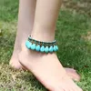 Bohemian style Mancheng jewelry simple fashion bell semi hand woven women's foot chain