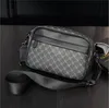Factory wholesale leather shoulder bags street trend printing small square bag outdoor fashion plaid leisure handbags personality sports youth Joker handbag 1915