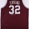 Nikivip Massachusetts UMass College #32 Julius Dr. J Erving Retro Classic Basketball Jersey Herren genähte Trikots mit individueller Nummer und Namen