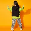 3 stks HIPHOP-pak voor tienermeisjes en jongens mode kids sporten pakken tienerstraatwear losse crop tops + vesten + luipaardbroek 210622