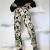 Men's Jeans Clothing Straight Tie Dye Hip Hop Style Fashion Casual Loose Pants Street Y2K Cargo