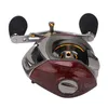 Baitcasting Reels Metal Makara Çift Fren Yem Balıkçılık Balıkçılık Tekerleği 10 Dişliler Manyetik Sistem Sol / Sağ El