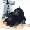 Kadınlar Gerçek Kuzu Kürk Anahtarlık Kabarık Anahtarlık Arabalar Için Maymun Gorilla Bebek Öğrenci Çantası Kolye