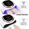 Nxy 60led Gel Uv Led Nail Lamp Manicure Light Dryer with Motion Sensor Touch Switch 4 Timer Mode for s Polish 220624