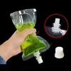 Duidelijke drankjes zakjes tassen 250ml - 500 ml stand-up plastic drinktas met houder Reclosable warmtedicht waterflessen DAR81