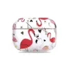 PC Hard voor Apple Airpods Pro Case Bronzing Flamingo Transparante Fruit Cover voor Airpod 1 2 3 Draadloze Bluetooth-koptelefoon Oordopjes Oordopjes