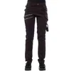 パンクパンツ女性黒ストレートズボン秋レイザーロックジッパーデザインゴシック服プラスサイズストリートウェア211124