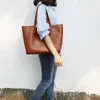 2021 Women Bag Luxury Genuine Leather Handbag Female Casual Totes Lady Soft Cowhide Leather Shopping Shoulder Bag Simple Fashion New