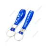 Trump Keychain Festa Favor 2024 Eleição Americana Chaveiros Mantenha a América Grande Para O Presidente Wristband Silicone Keyring