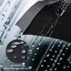 125cm Grand Automatique Top Qualité Parapluie Pluie Femmes 3Fold 10K Coupe-Vent Grand Parapluie De Voiture En Plein Air Hommes Femme Paraguas Parasol 210223