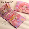 Luxury HANDAIYAN 84 colors glitter makeup eye shadow palette blush highlight 6sets/lot DHL