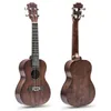 Batking Soprano Concert Tenor Ukulele Solid Top Mahogany Starter Kit Ukelele Uke With Gig Bag,Strap,Nylon String,Guitar Trigger Capo,Picks in vintage color