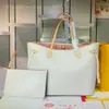 Lyx Designers Handväskor Dam Grace väskor shopping Axelväskor blomma läder 2st set med plånbok Lady Clutch myntväska