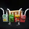 Nieuwste Gekleurde Glas Bong Titanium Nail Faberge Water Pipe Glas Bongs Waterleidingen Recycler Filter Percolators Roken