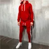 Fashion Men Running Set 2Pcs Breathable Sport Suits Tracksuit Male Gym Sportswear Hip Hop Hoodies Sweatshirts 3XL 201210