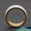 NIBA GOLD-COLOR Edelstahl Ring für Frauen AB Farbe Kristall Hochzeit / Engagement Schmuck Ring Fabrik Preis Experten Design Qualität Neueste Stil Originalstatus