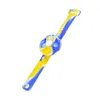 Barn silikon roterbar bubbla armband fidget leksak roligt stress som lindrar på jobbet som vänder på vändknappsringen pussel och pressar finger8046728